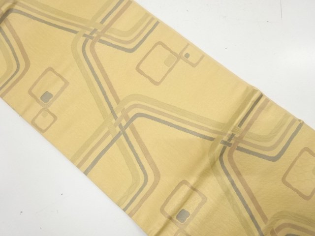 JAPANESE NAGOYA OBI / WOVEN GEOMETRIC